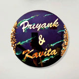 custom marble effect resin nameplate