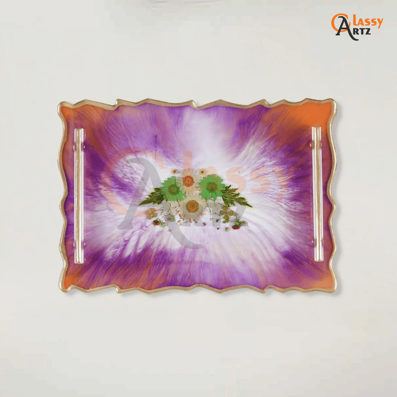 decorative floral veins effect trays online