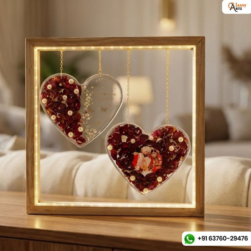 dual hart photo vermala preservation  with led  light
