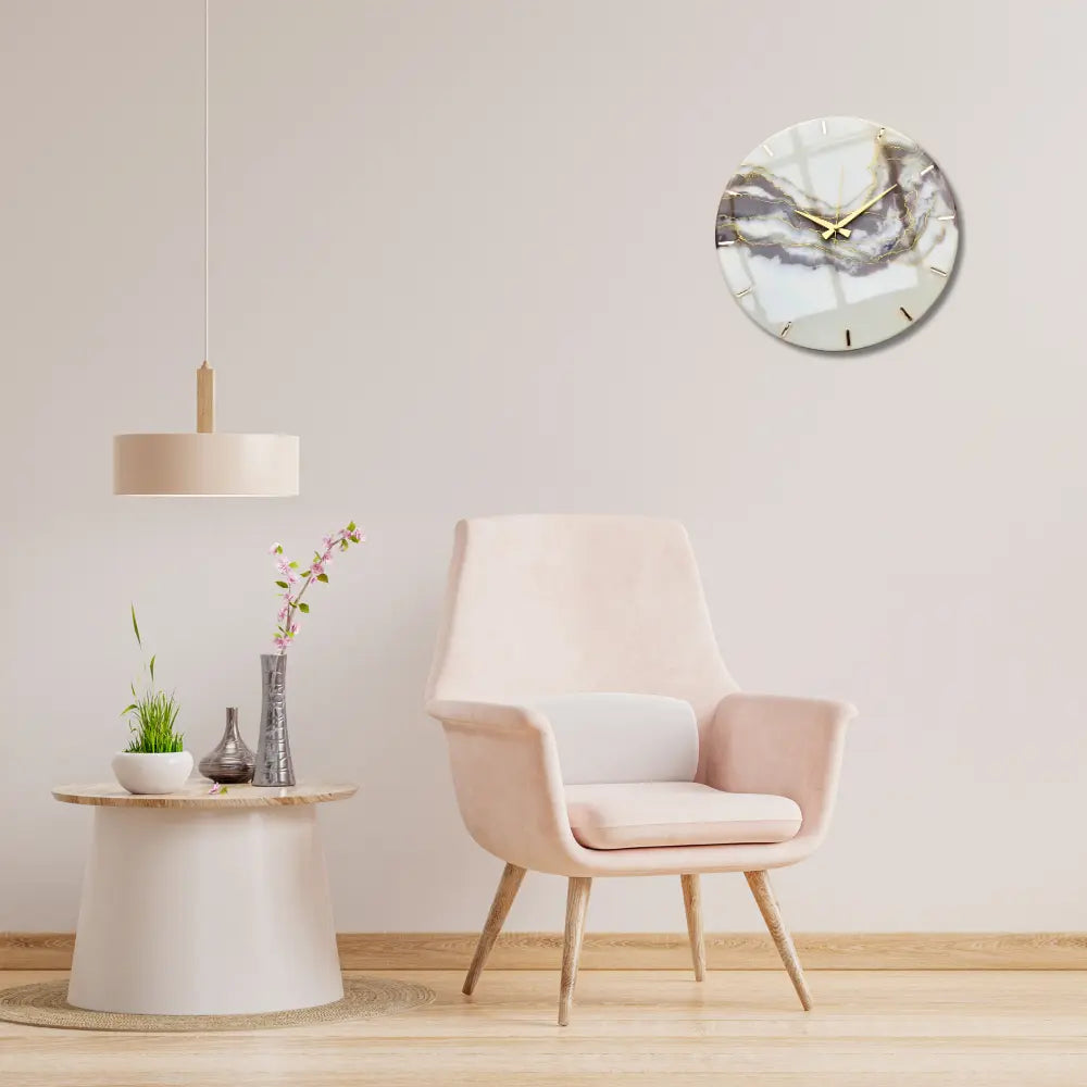 Epoxy Resin Wall Clock For Corporate Gifting