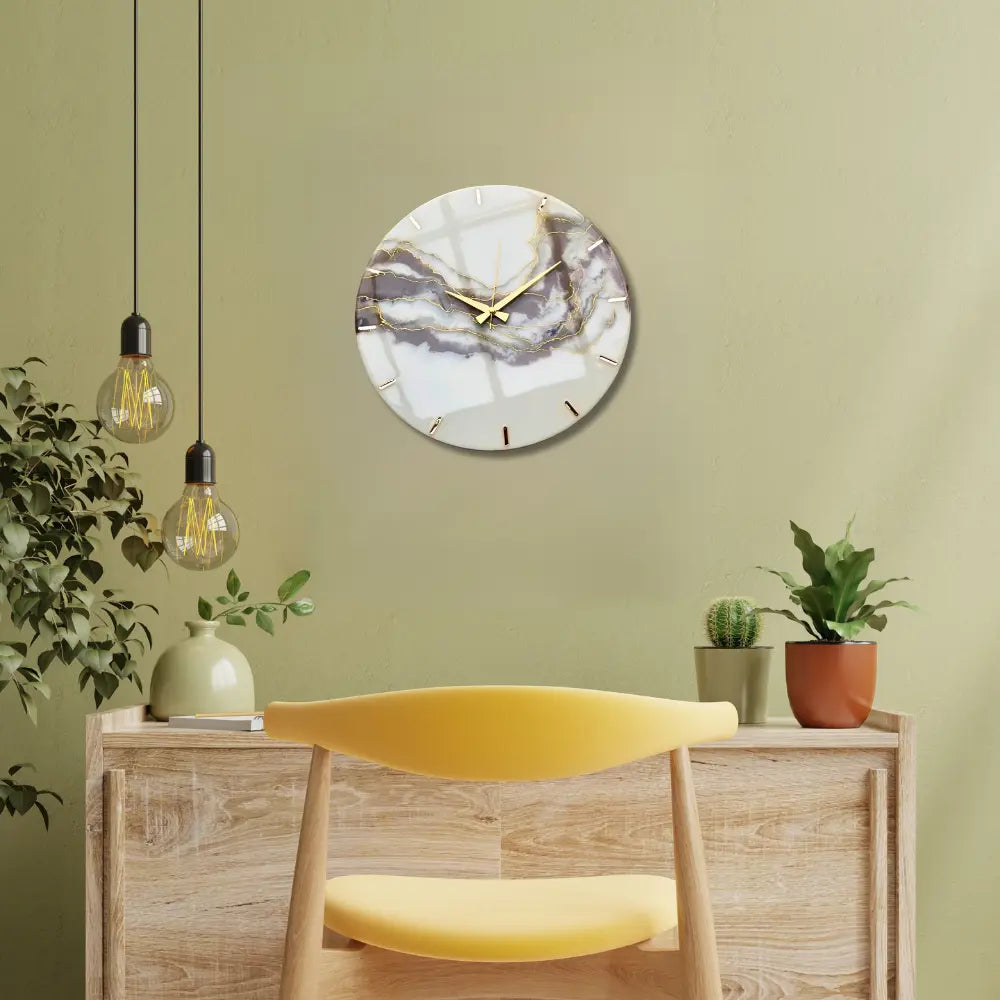 Epoxy Resin Wall Clock Gift For Employees