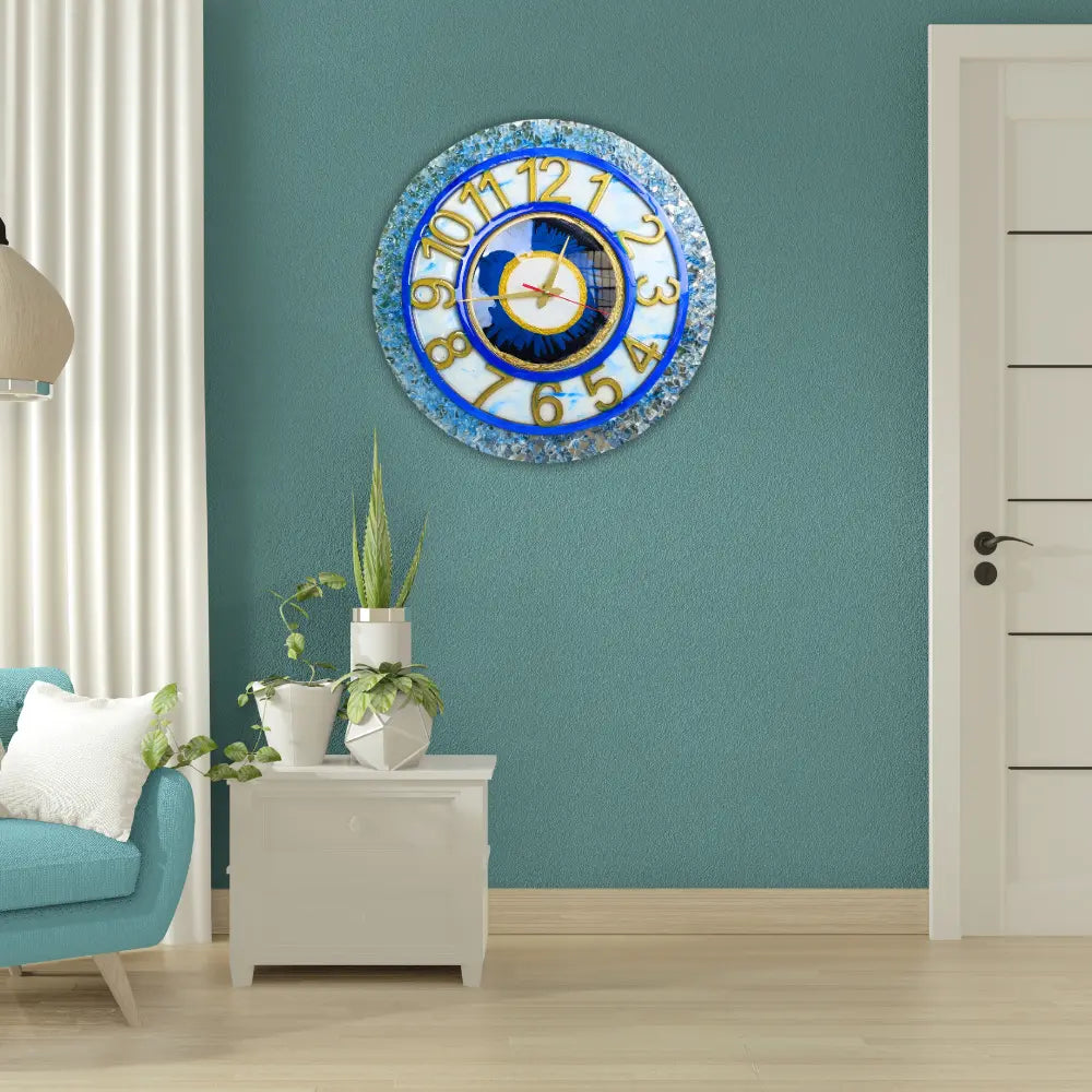 Evil Eye Wall Clock For Removing Negativity Of Home