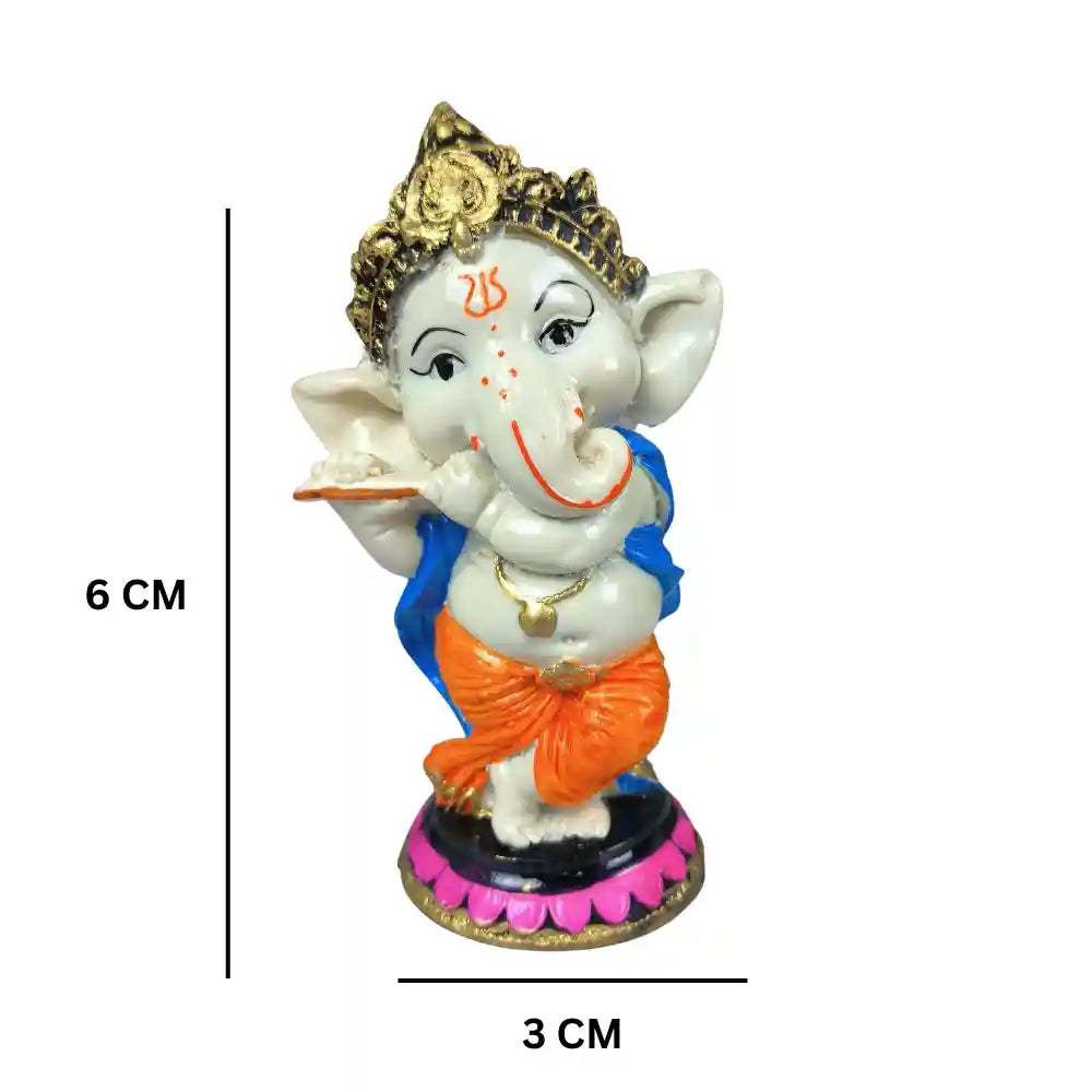 Flute Little Ganesha showpiece Figurine Showpiece