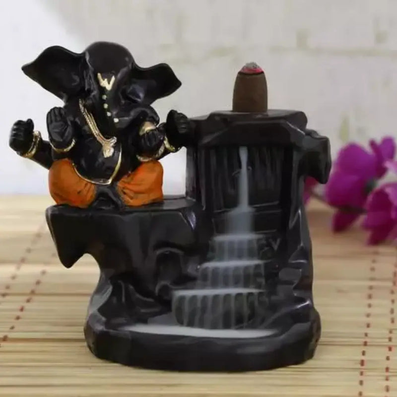 Ganesha Orange Smoke Fountain for gifting