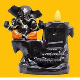 Ganesha Orange Smoke fountain for home positivity
