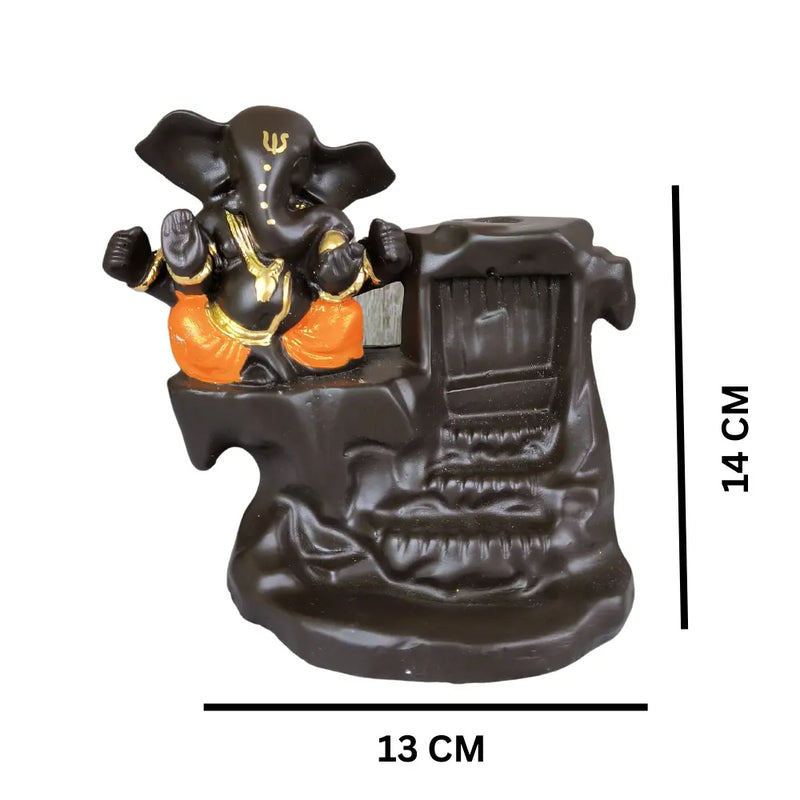 Ganesha Orange Smoke Fountain for office