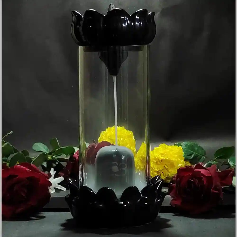 Glass Lord Shiva dhoop batti fountain for table