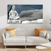 God Mahadev Meditating Rishikesh 3d Canvas Wall Painting