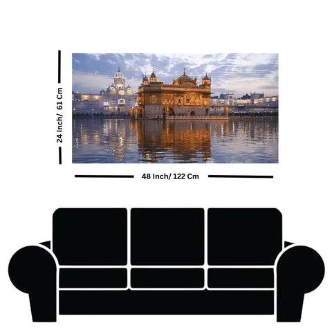 Golden Temple Canvas Print Wall Painting home decor