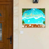 shop handmade beach theme resin nameplate for home