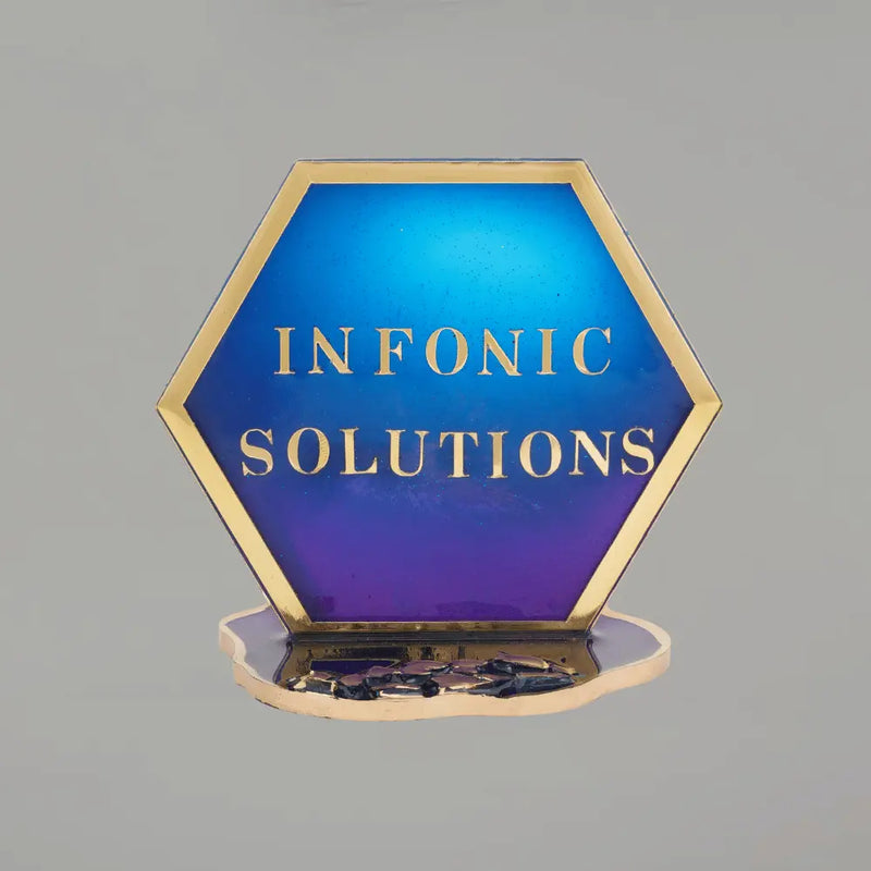 purchase handmade office desk resin nameplate