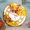 handmade-resin-alcohol-ink-red-golden-wall-clock-design