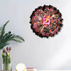 handmade-wall-clock-3d-flower-and-agate-design-online-in-india