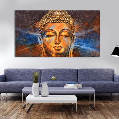 Head of Lord Buddha Canvas Wall Painting
