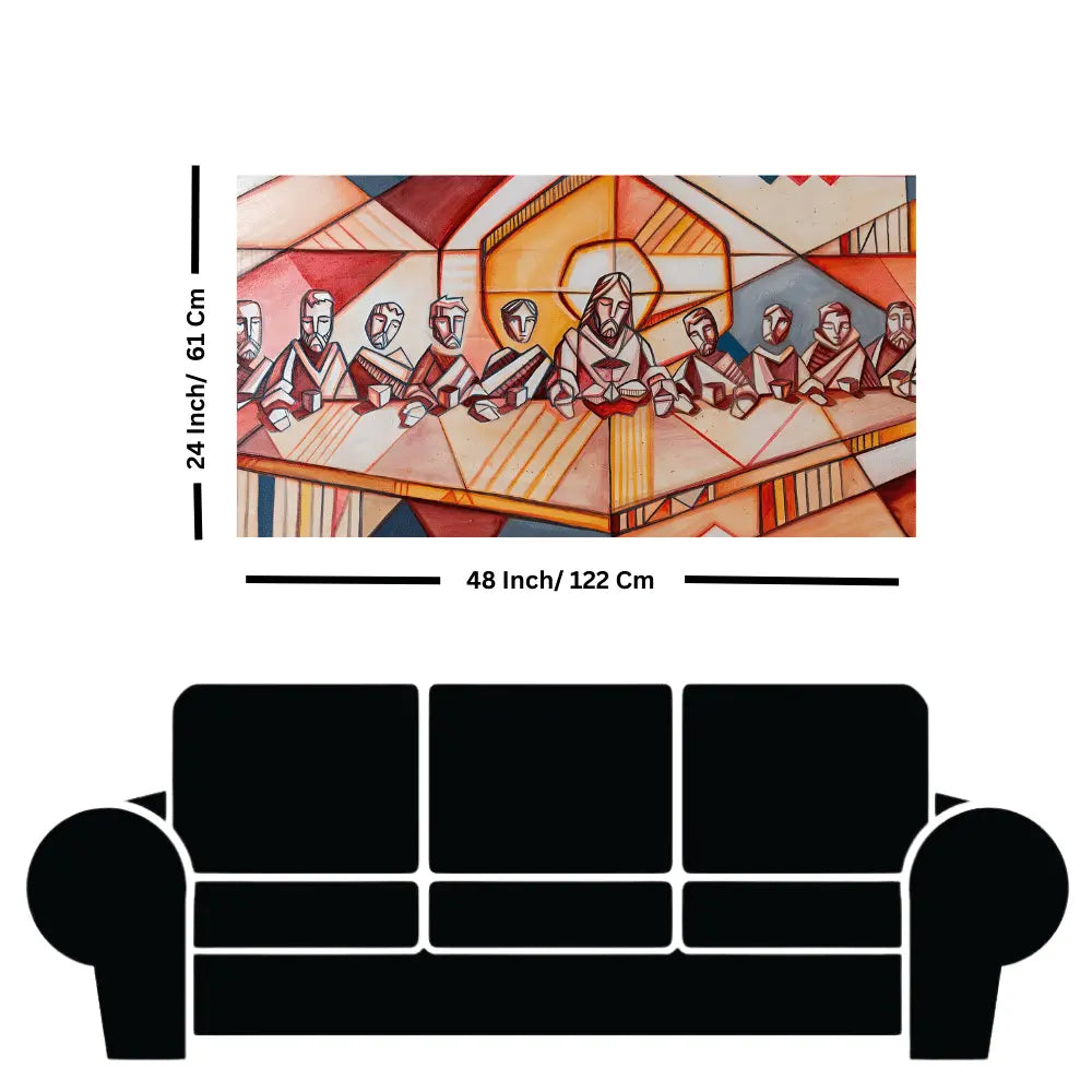 Shop Jesus Christ disciples in last supper canvas artwork