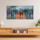 Enchanted Forest Sunset Wall Art Painting