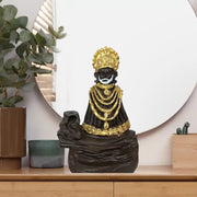 Khatu Shyam ji Statue Fountain Smoke backflow Cones Incense Holder Showpiece with 10 Smoke backflow Cones Free For pooja room, décor your home, office and gift