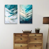 Light Blue and White Acrylic wall decor