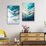 Light Blue and White Acrylic art