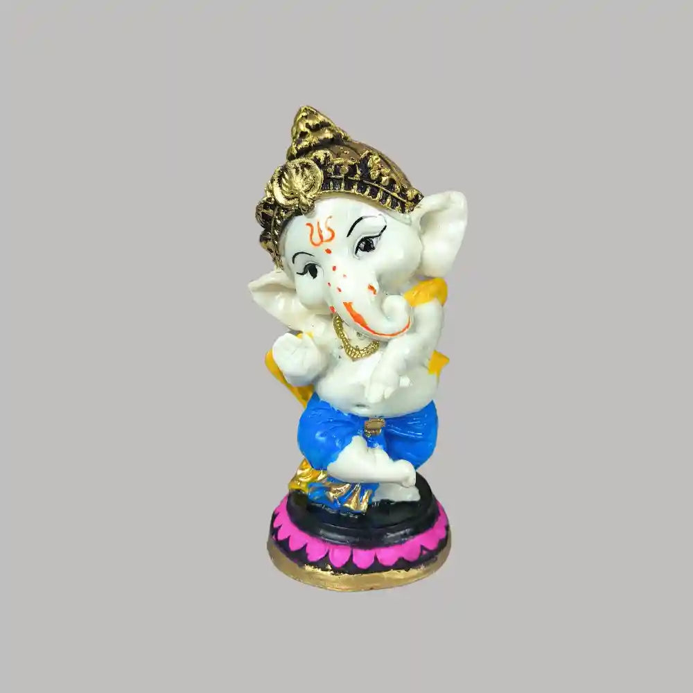 Lord Ganesh ji Decorative Statue Showpiece for Pooja, Car Dashboard, Living Room, Bed Room, Office Desk and Home Decor