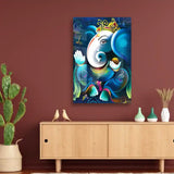 Lord Ganesha On Decorative Background Acrylic Wall Online