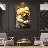Luxury Golden Floral Acrylic Wall Decor