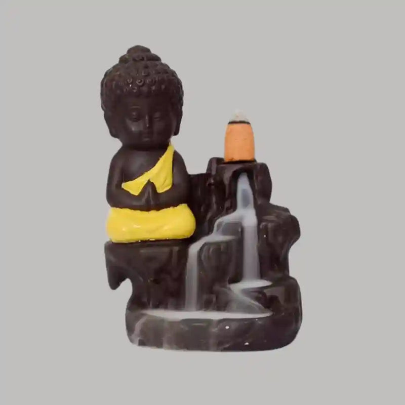 Meditating Buddha Smoke fountain for home positivity