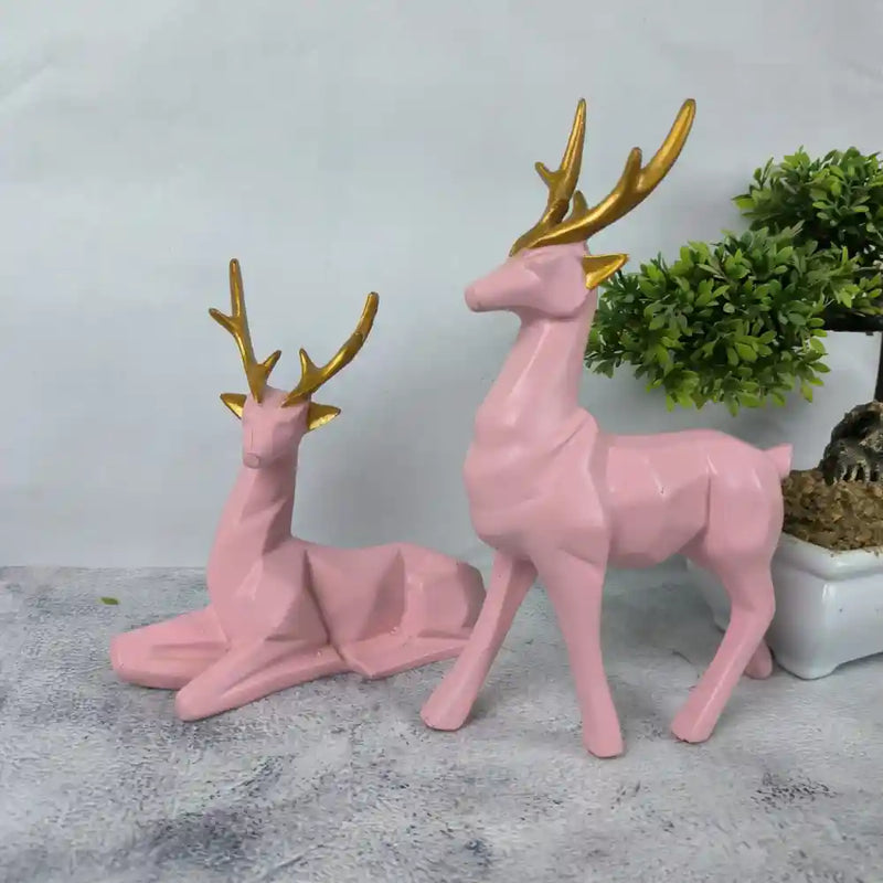Modern Art Deer Statue Animal For Home Decor 