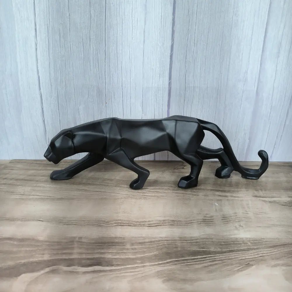 Modern Black Jaguar Sculpture showpeice for gifting