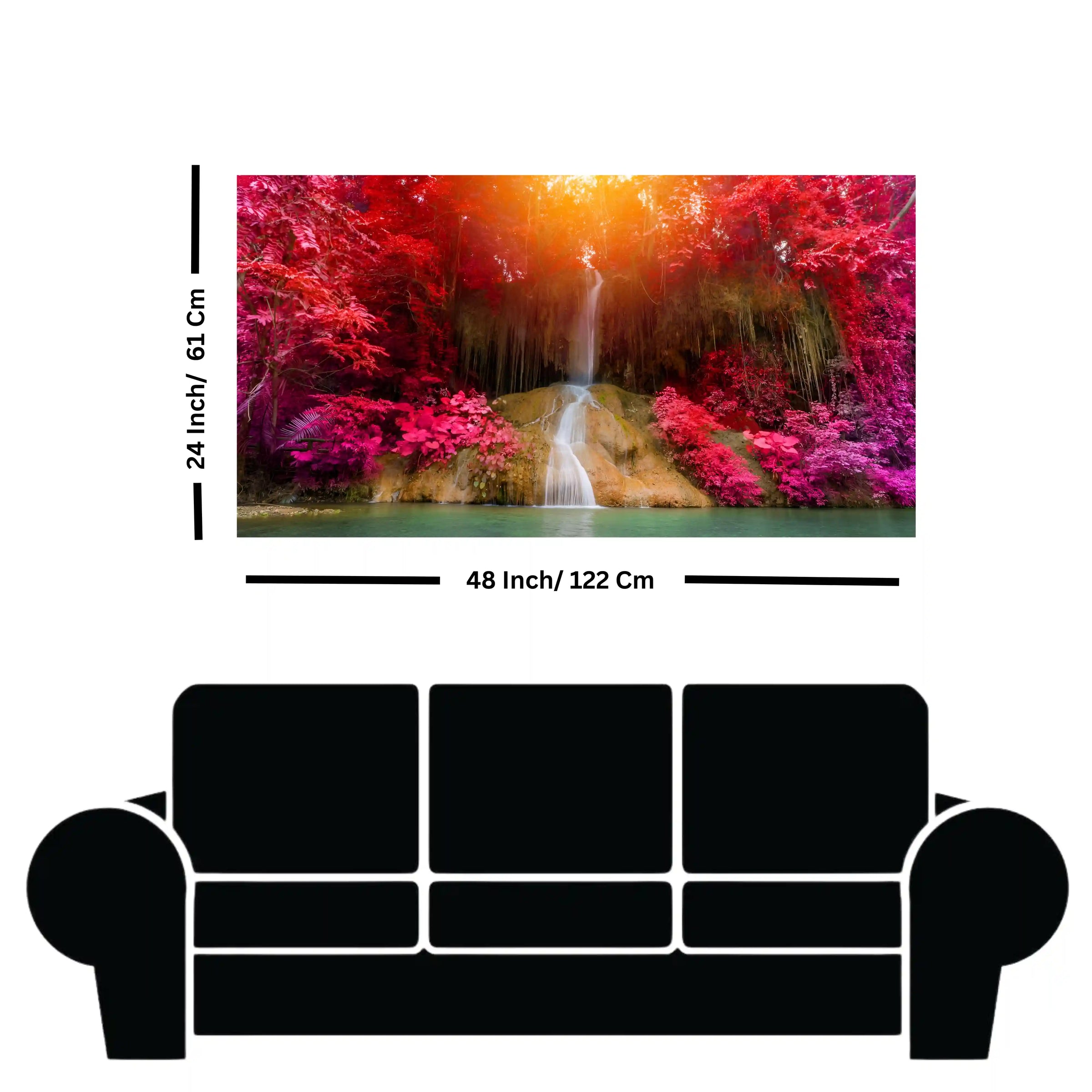 Modern Canvas Wall Painting beautiful Flower Sunset