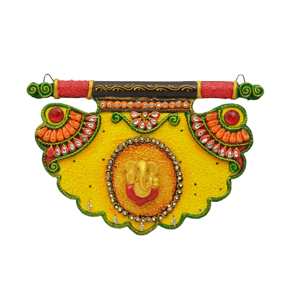Modern Ganesha & Shahi Pankhi Key Holder for high quality