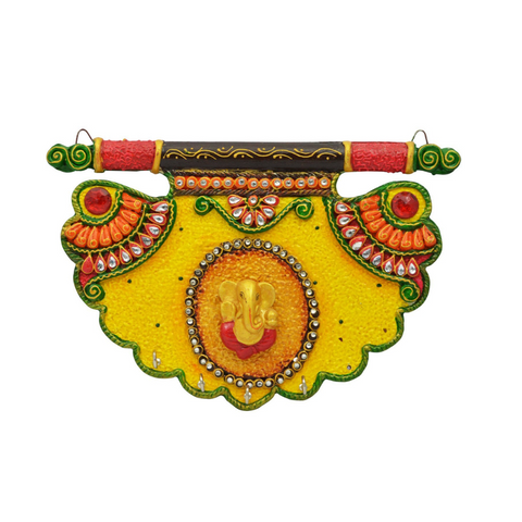 Modern Ganesha & Shahi Pankhi Key Holder for high quality