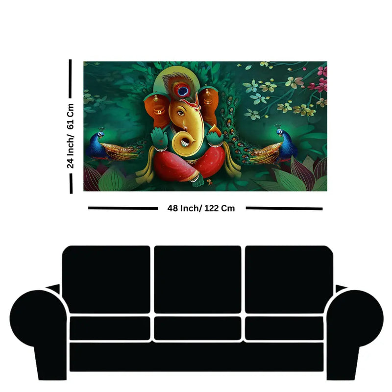Get Modern spiritual Lord Ganesh canvas art