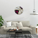 Multi Colour Wall Clock For Kids Bedroom Of Marble
