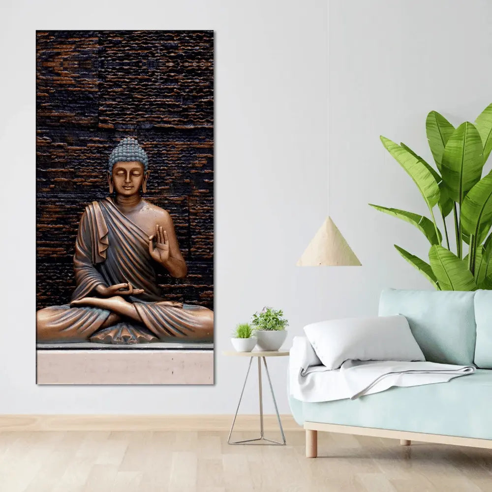 Mahatma Buddha Meditating Canvas for home decor