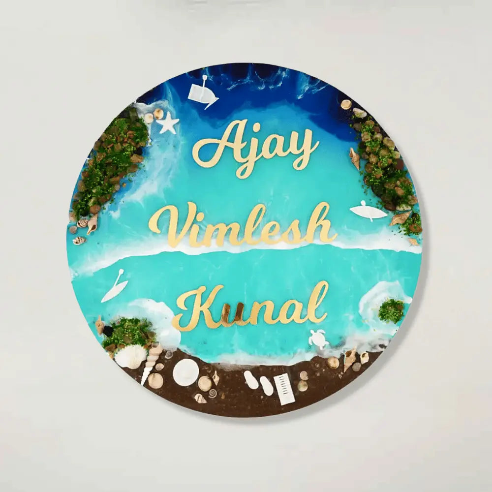 custom ocean round nameplates for homes
