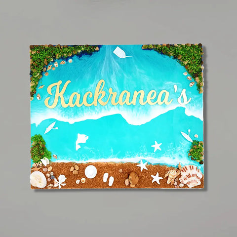 personalized beach theme name plates