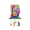 Premium Peacock Family Printed Wooden Key Holder For And Office Decor