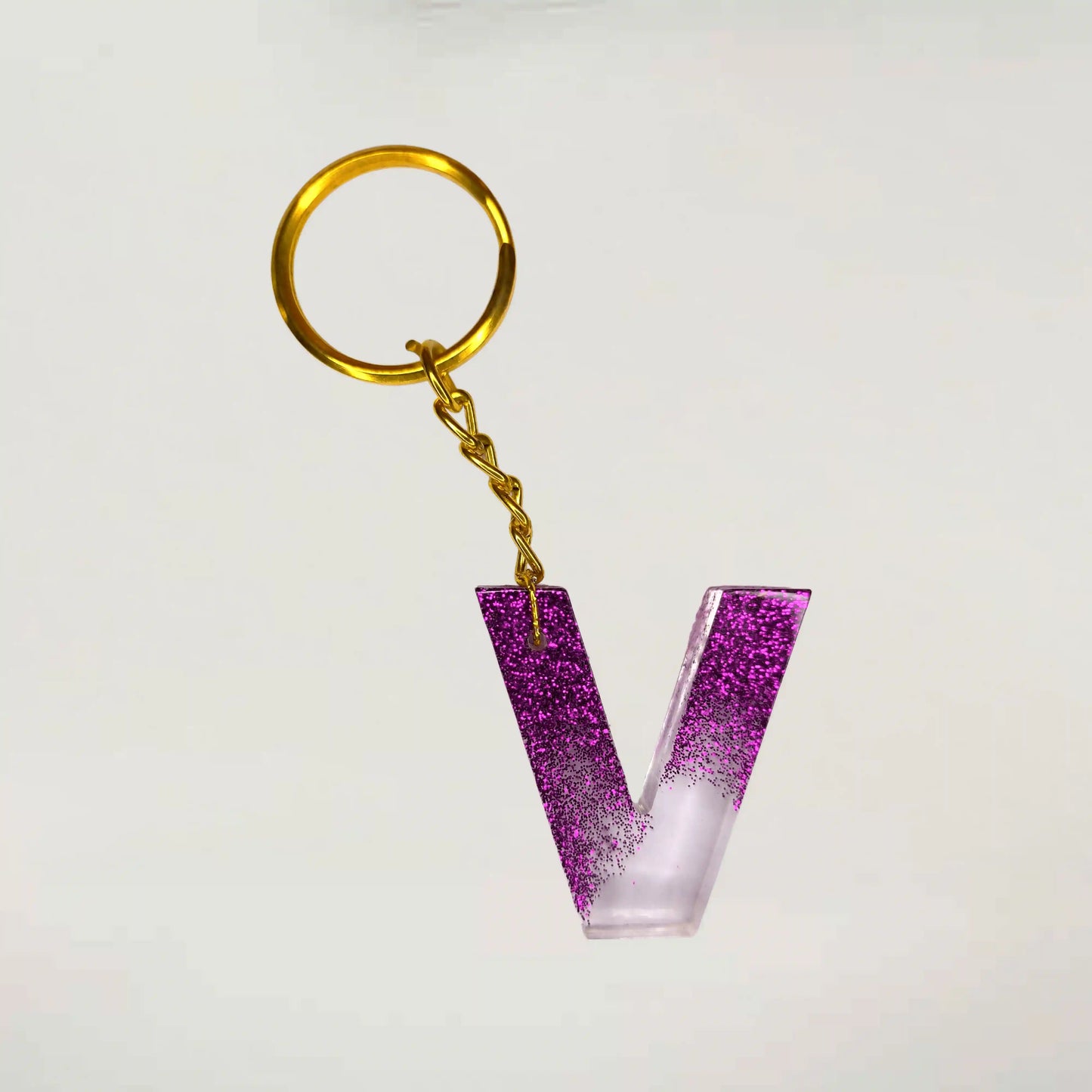 Purchase Modern Resin keychains With V initials For Teachers day