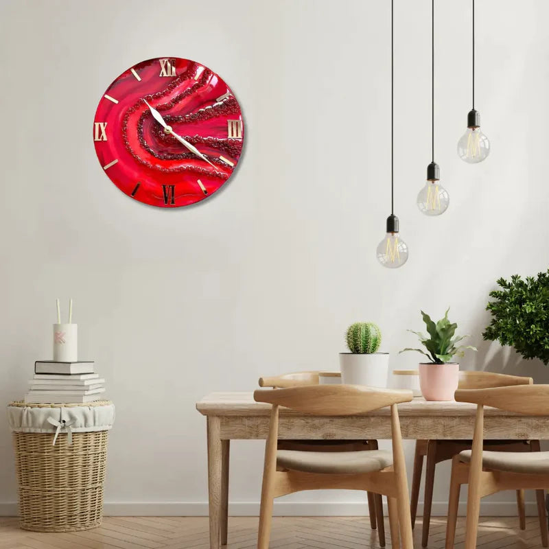 Rose Gold  Resin Wall Clocks