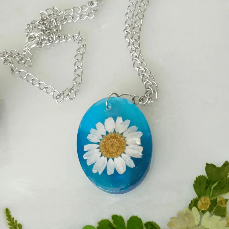 Daisy Pendant Necklace – Dandelion Jewelry
