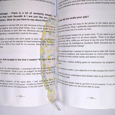 Resin Transparent with Small Star Circle bookmarks for sale