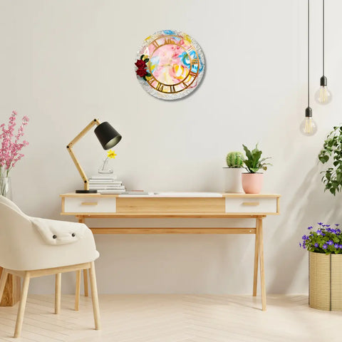 Resin Wall Clock For Bedroom