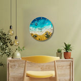 Resin Wall Clock For Living Room Interior