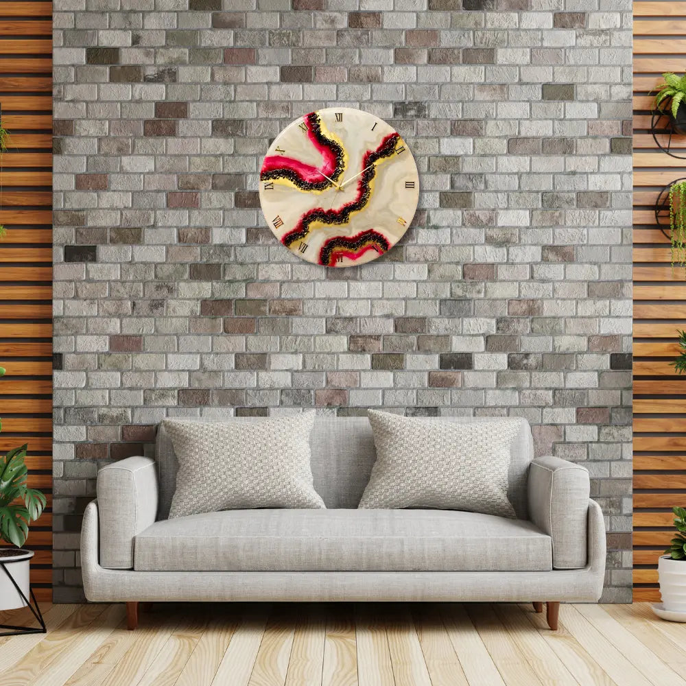 Resin Wall Clock For New Home