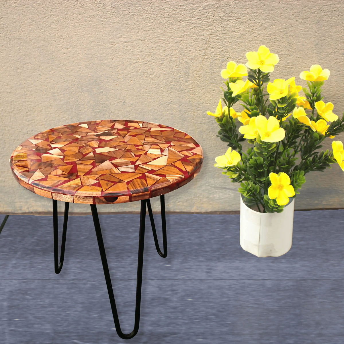 Resin wooden epoxy table online