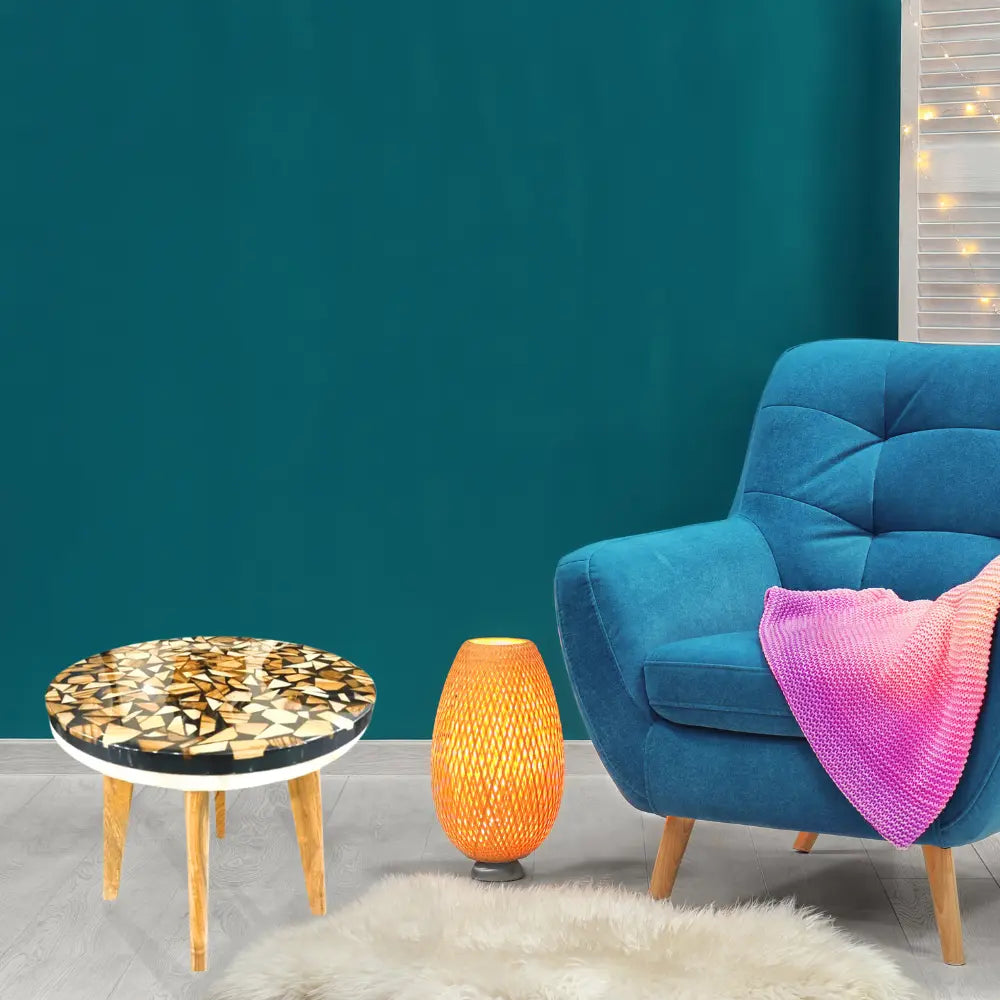 Resin Designer Wood Table for home, living room, bedroom, hotel, restaurants.