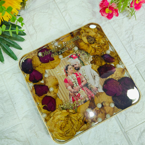 Varmala Preservation mini block/ wedding garland preservation photo frame