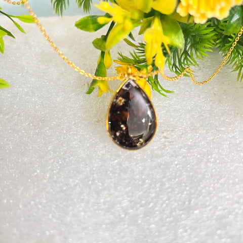 Flower preservation pendant combo/ resin rose preservation pendant set