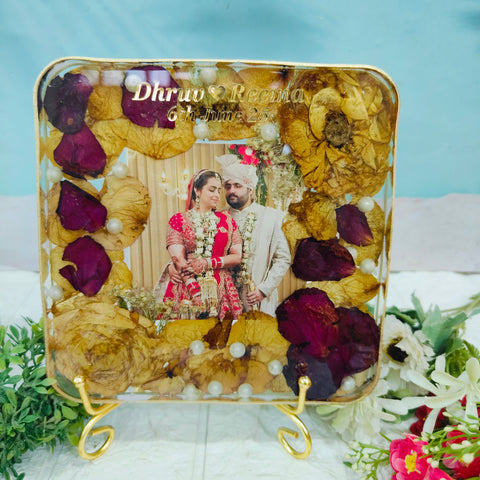 Varmala Preservation mini block/ wedding garland preservation photo frame